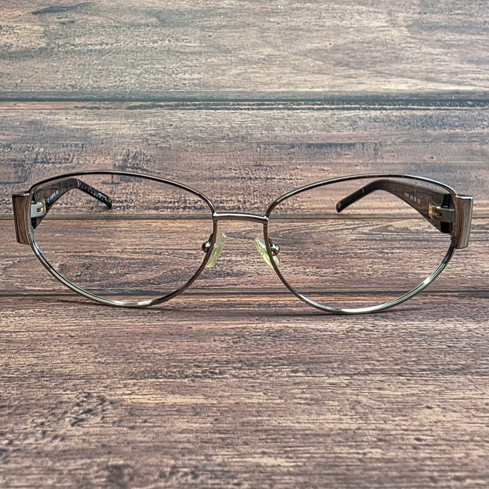Liz Claiborne L515/S JAK RB Gunmetal Oval Eyeglass Frames 60-15-125